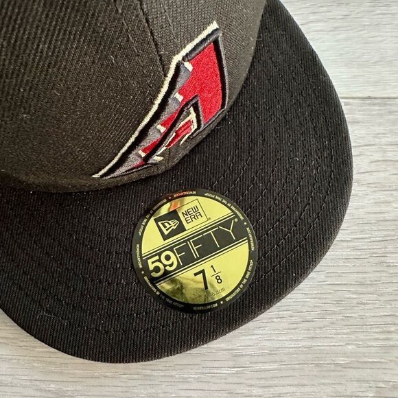 New Era Arizona Diamondbacks 25th Anniversary 59FIFTY Fitted Hat BLK 7 1/8 NWT - Picture 6 of 11